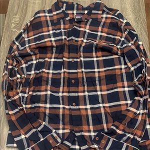 Patagonia Mens Fjord Flannel. Organic Cotton.